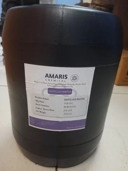 Deionized water 20 litres