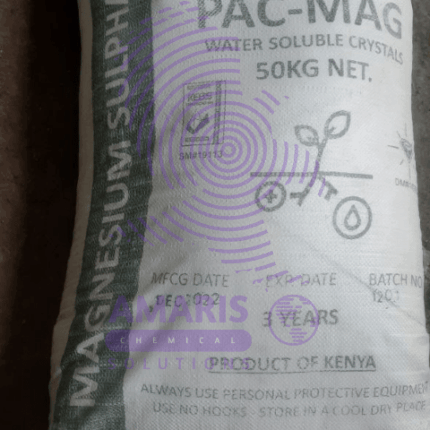 a bag of water soluble magnesium sulphate crystals