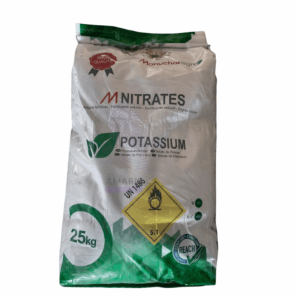 a bag of potassium nitrate fertilizer