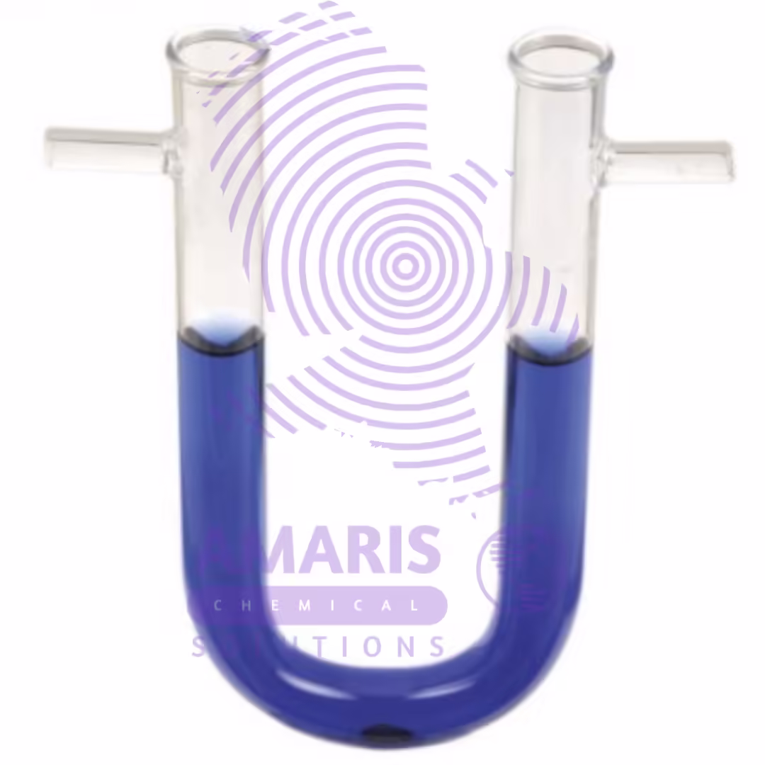 U tube lab glass with side arms