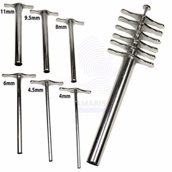 Cork borer set