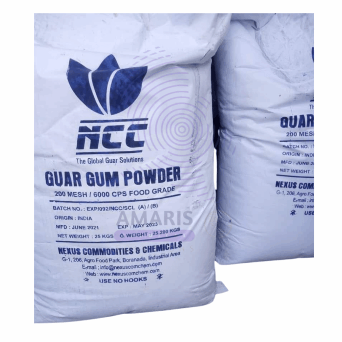 guar gum powder amaris chemicals