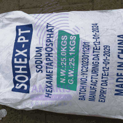 sodium hexametaphosphate 25kg amaris chemicals
