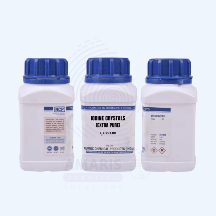 Iodine Crystals Extra Pure Amaris Chemicals