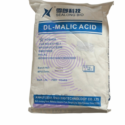 Malic Acid 25kg bag amaris chemical solutions