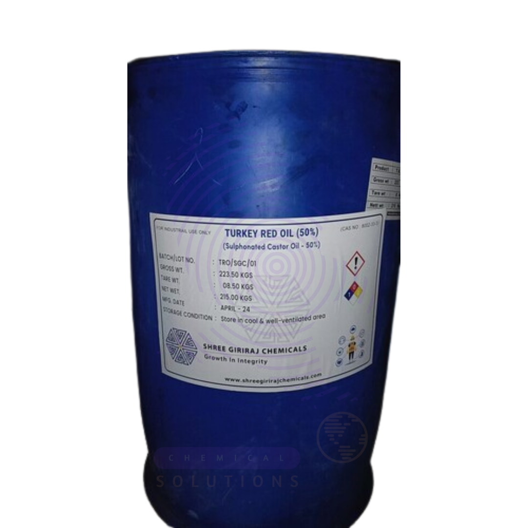 Turkey red oil(sulphated castor oil) Amaris Chemicals Turkey red oil(sulphated castor oil) Amaris Chemicals