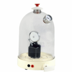bell in vacuum with air pump with plate amaris chemical solutions