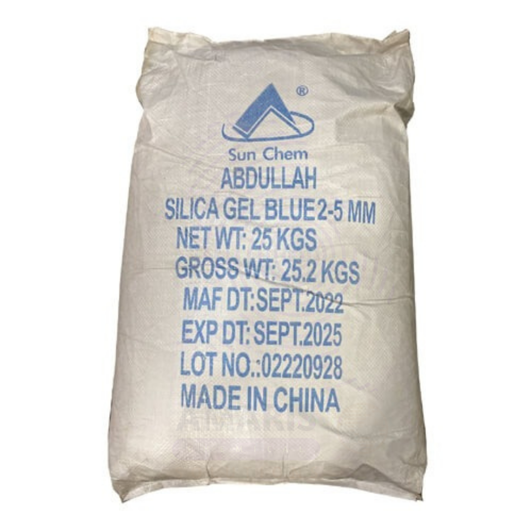 Silica gel blue self indicating 25kg Amaris Chemicals Silica gel blue self indicating 25kg Amaris Chemicals