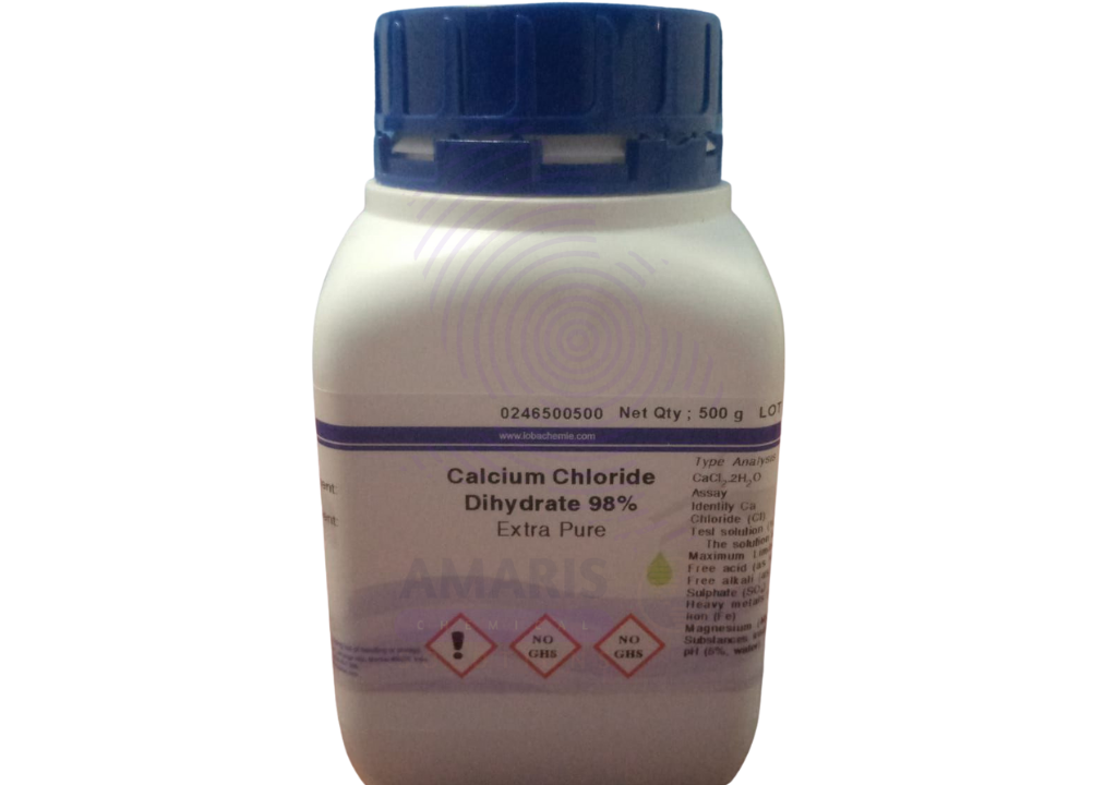 Calcium Chloride Dihydrate Extra Pure Amaris Chemicals Calcium Chloride Dihydrate Extra Pure - Image 1